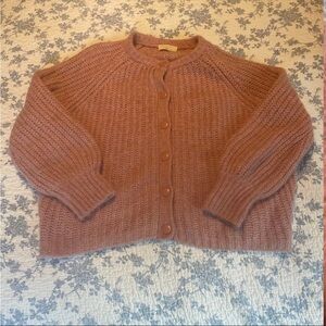 Elegant Knit Cardigan Sezane - mauve pink